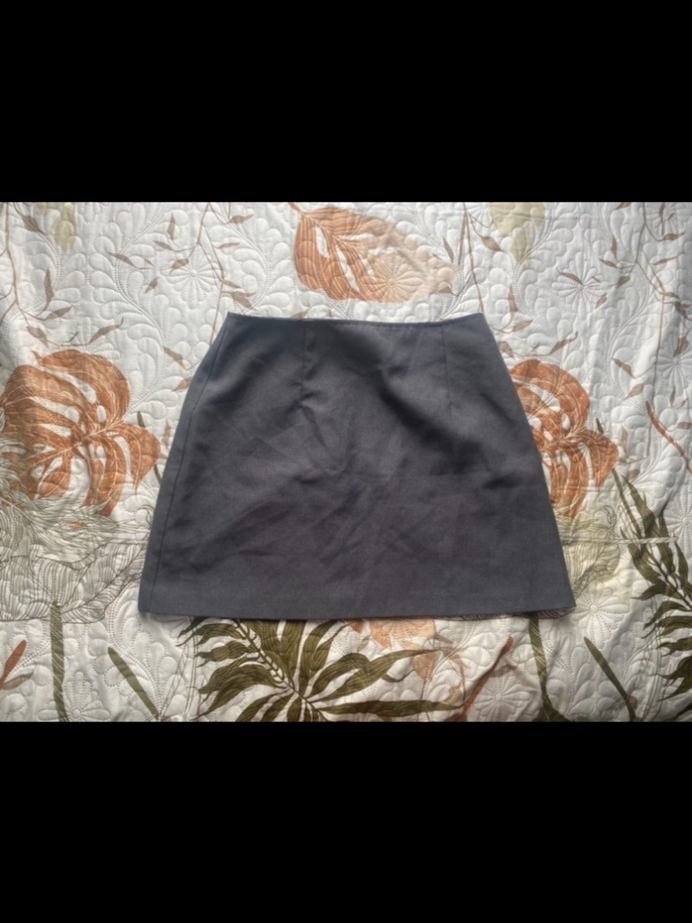 Classic Gray A-Line Mini Skirt
